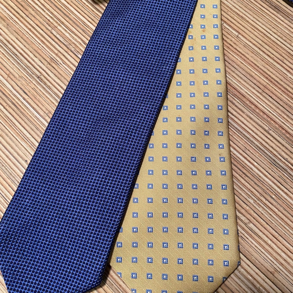 Brooks Bros pair of ties. Excellent condition. Made in USA